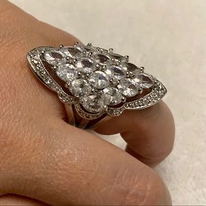 Costume Jewelry Multiple Rhinestone Ring